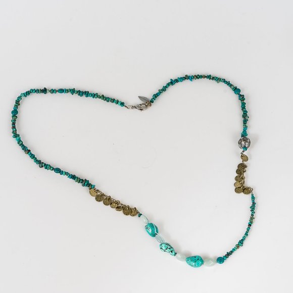 NWOT ColdwaterCreek turquoise colorbeads necklace - Picture 2 of 3